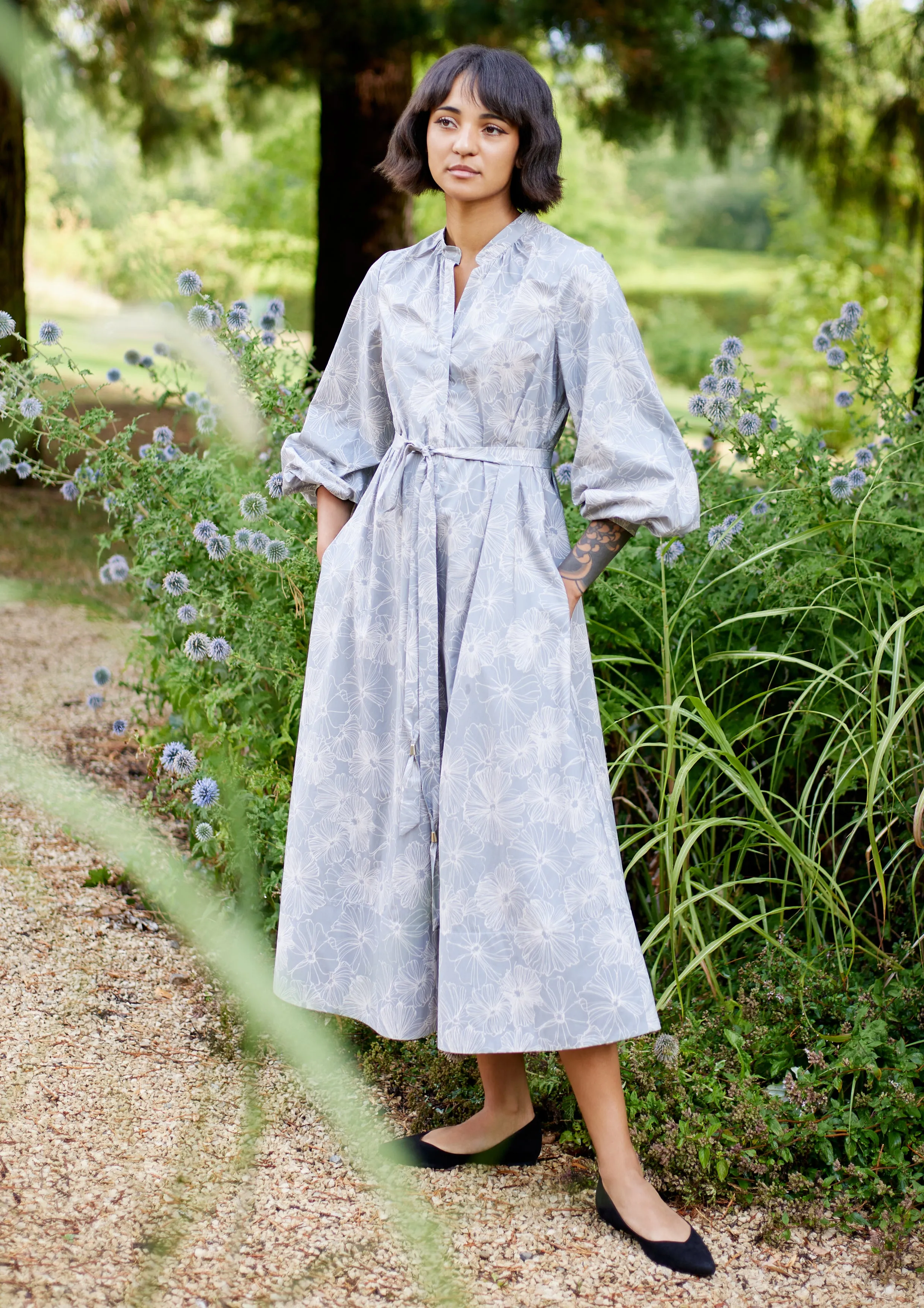 LEONORA - Midikleid mit Gürtel