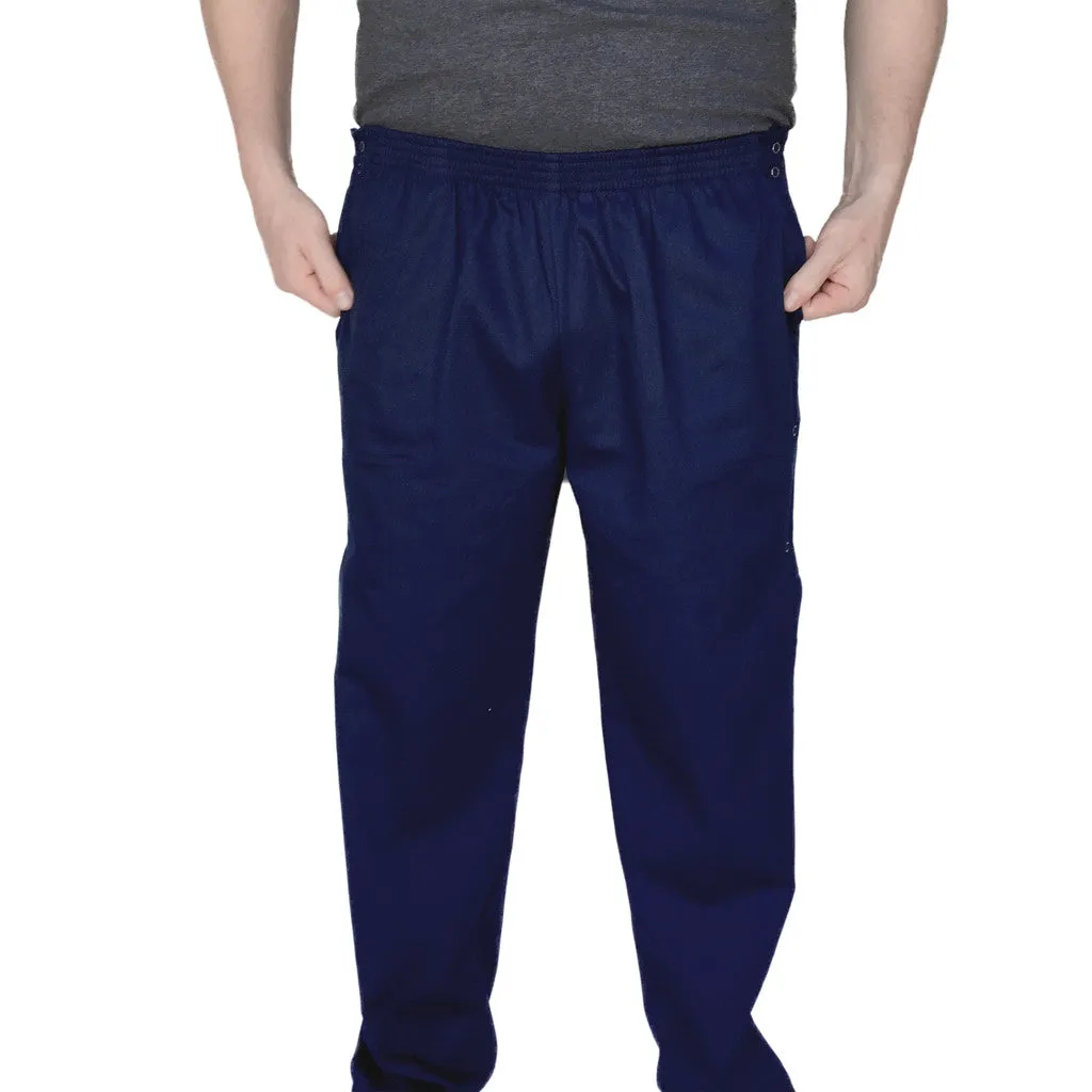 Men's Full  Elastic Waist Pants with Hook and Loop Closure # 101FV