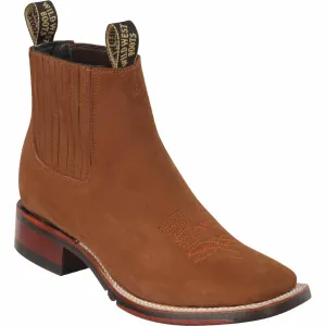 Men's Wild West Genuine Leather Ranch Toe Short Boot 2826BM6350