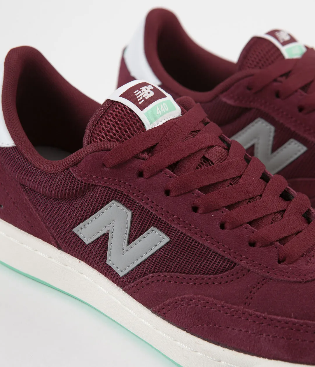 New Balance Numeric 440 Shoes - Burgundy / Grey
