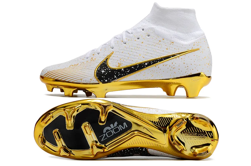Nike Mercurial Superfly - 24K Yellow Gold | Snow White - FREE WORLDWIDE SHIPPING