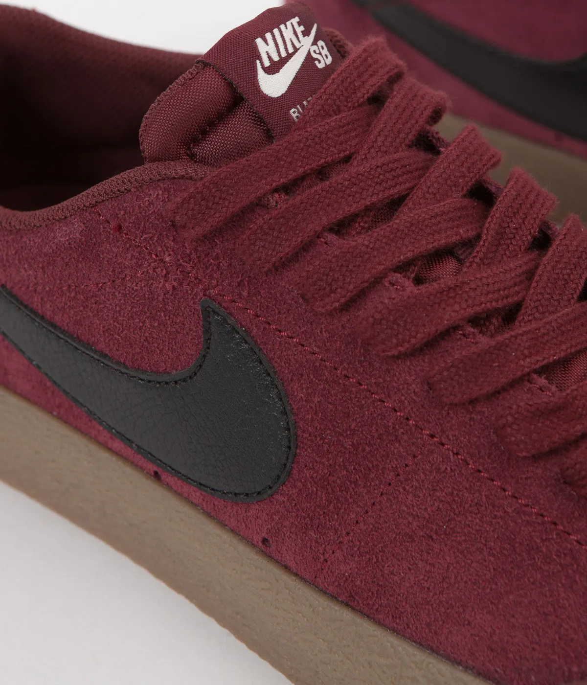Nike SB Blazer Low XT Shoes - Dark Team Red / Black - Gum Light Brown - Sail