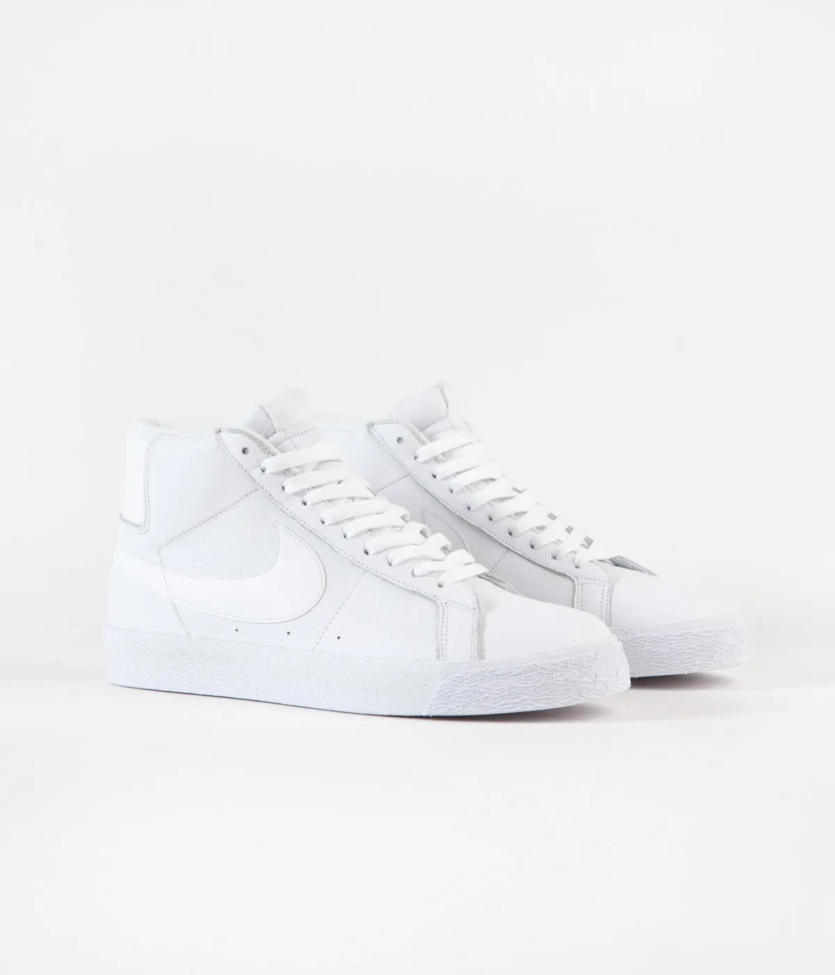 Nike SB Blazer Mid Shoes - White / White - White