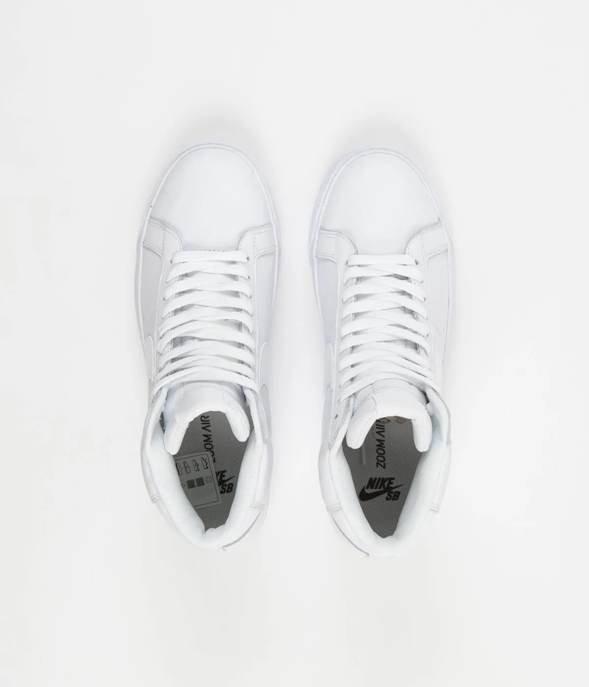 Nike SB Blazer Mid Shoes - White / White - White