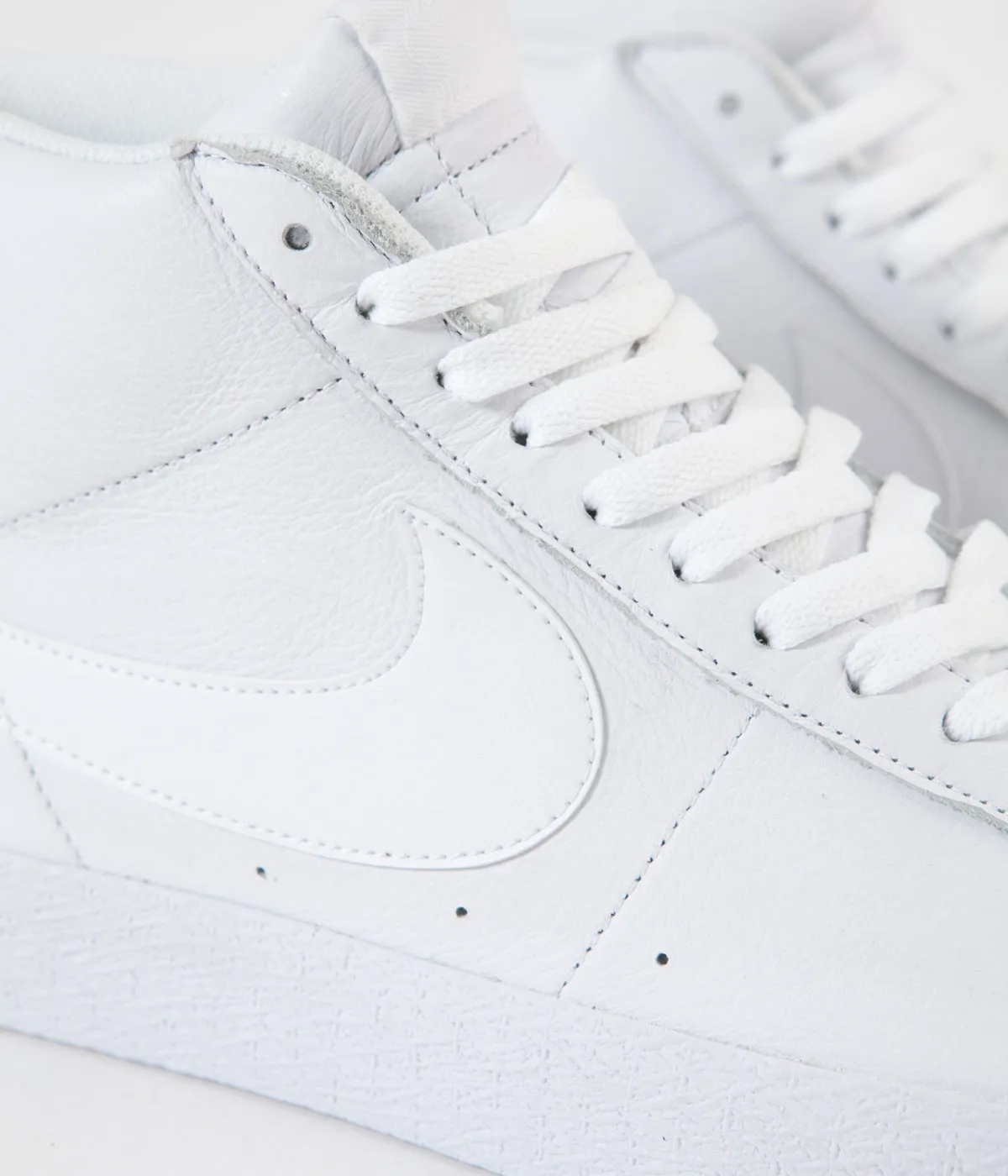 Nike SB Blazer Mid Shoes - White / White - White