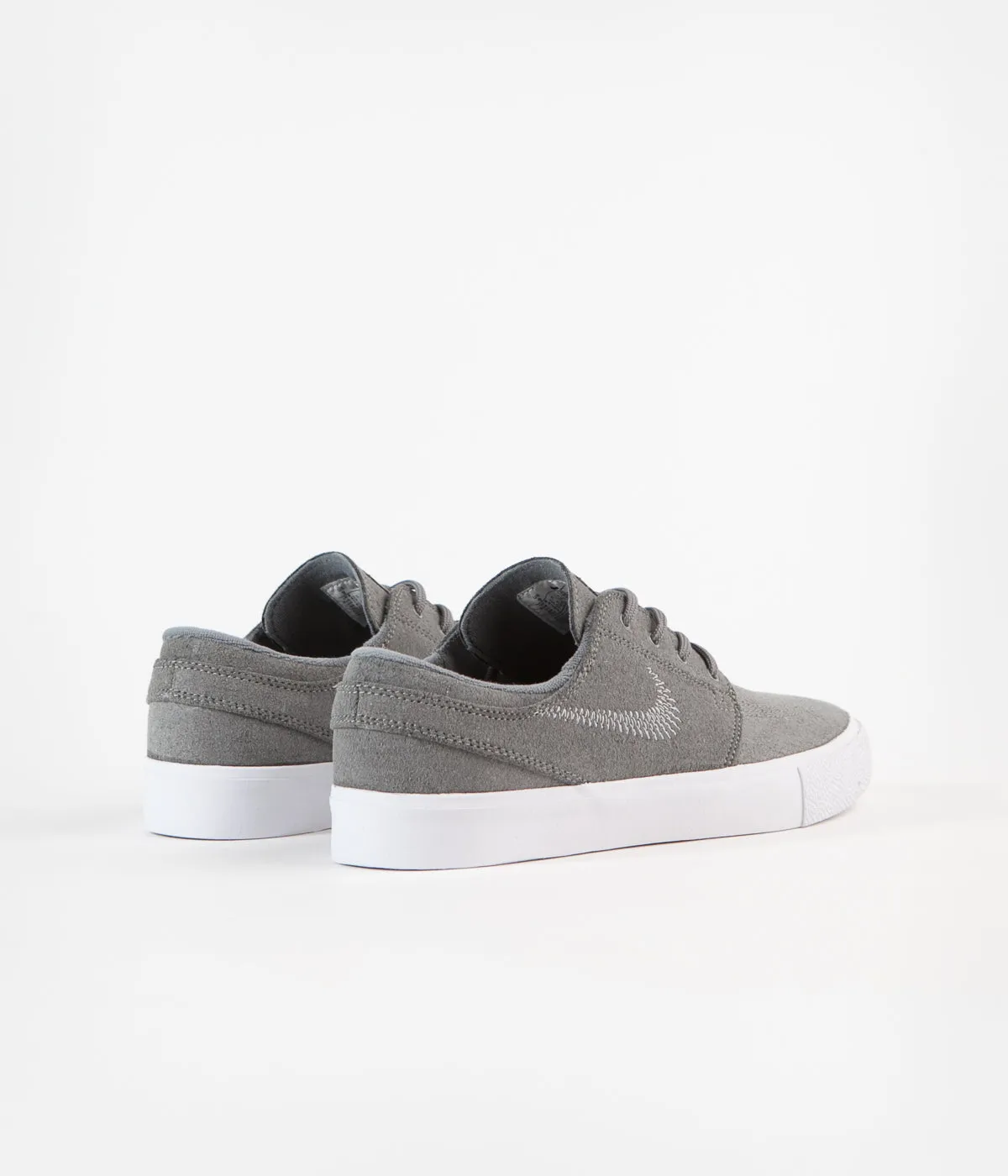 Nike SB Janoski Flyleather Shoes - Tumbled Grey / White - Tumbled Grey - White