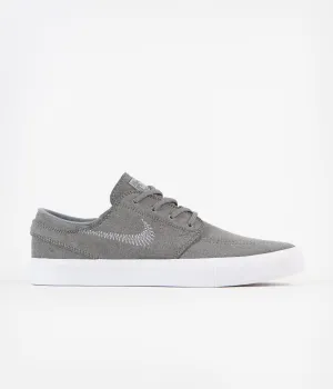 Nike SB Janoski Flyleather Shoes - Tumbled Grey / White - Tumbled Grey - White