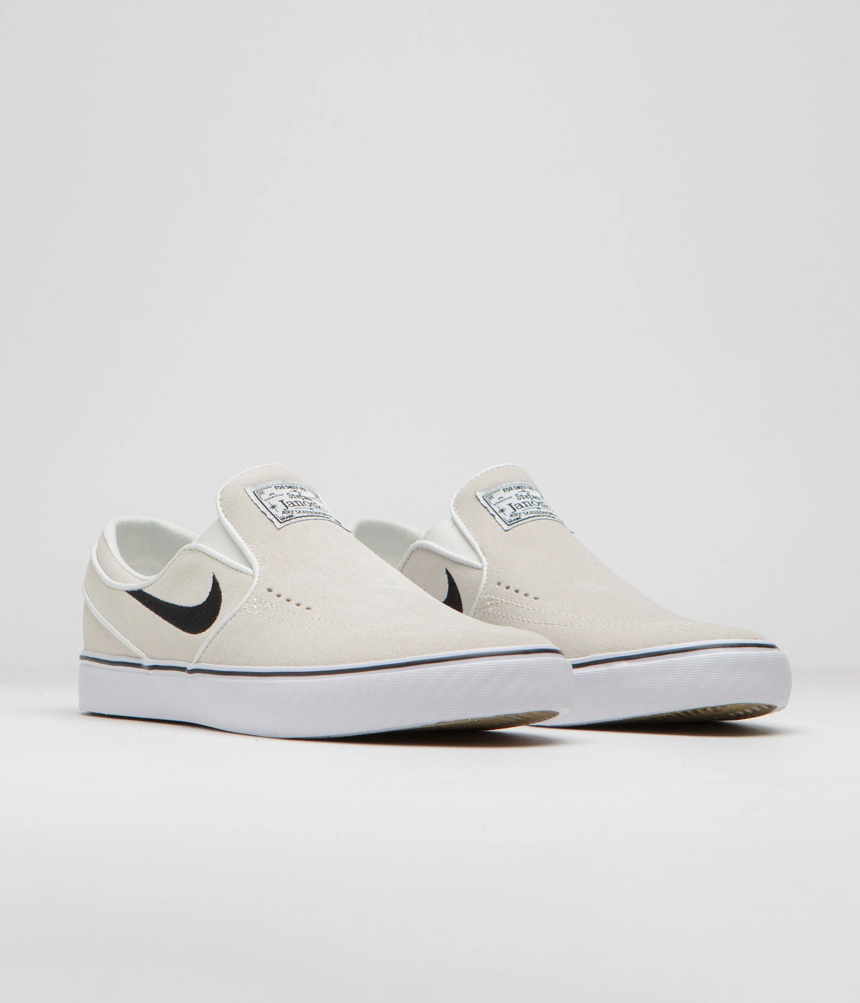 Nike SB Janoski  Slip Shoes - Summit White / Black - Summit White - White