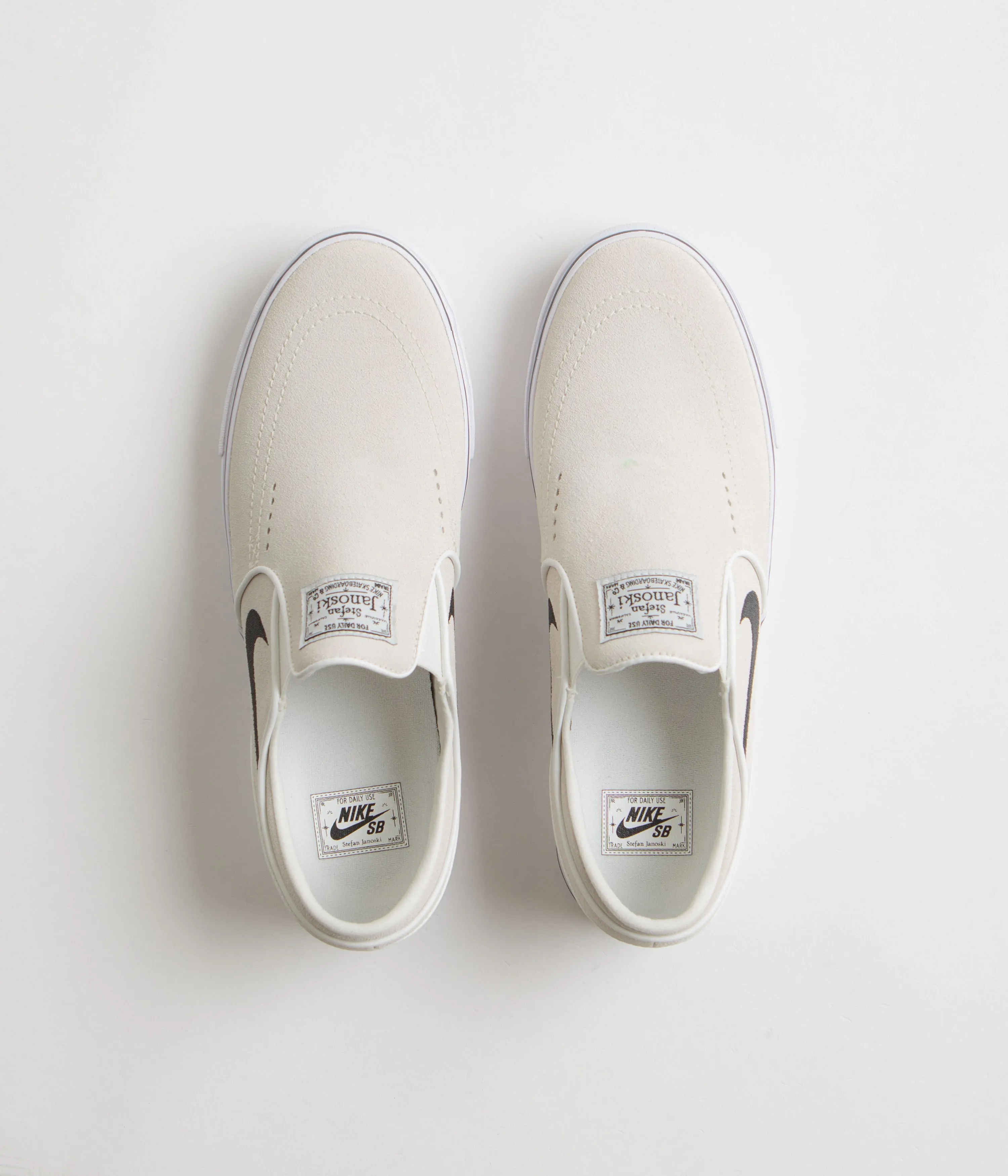Nike SB Janoski  Slip Shoes - Summit White / Black - Summit White - White