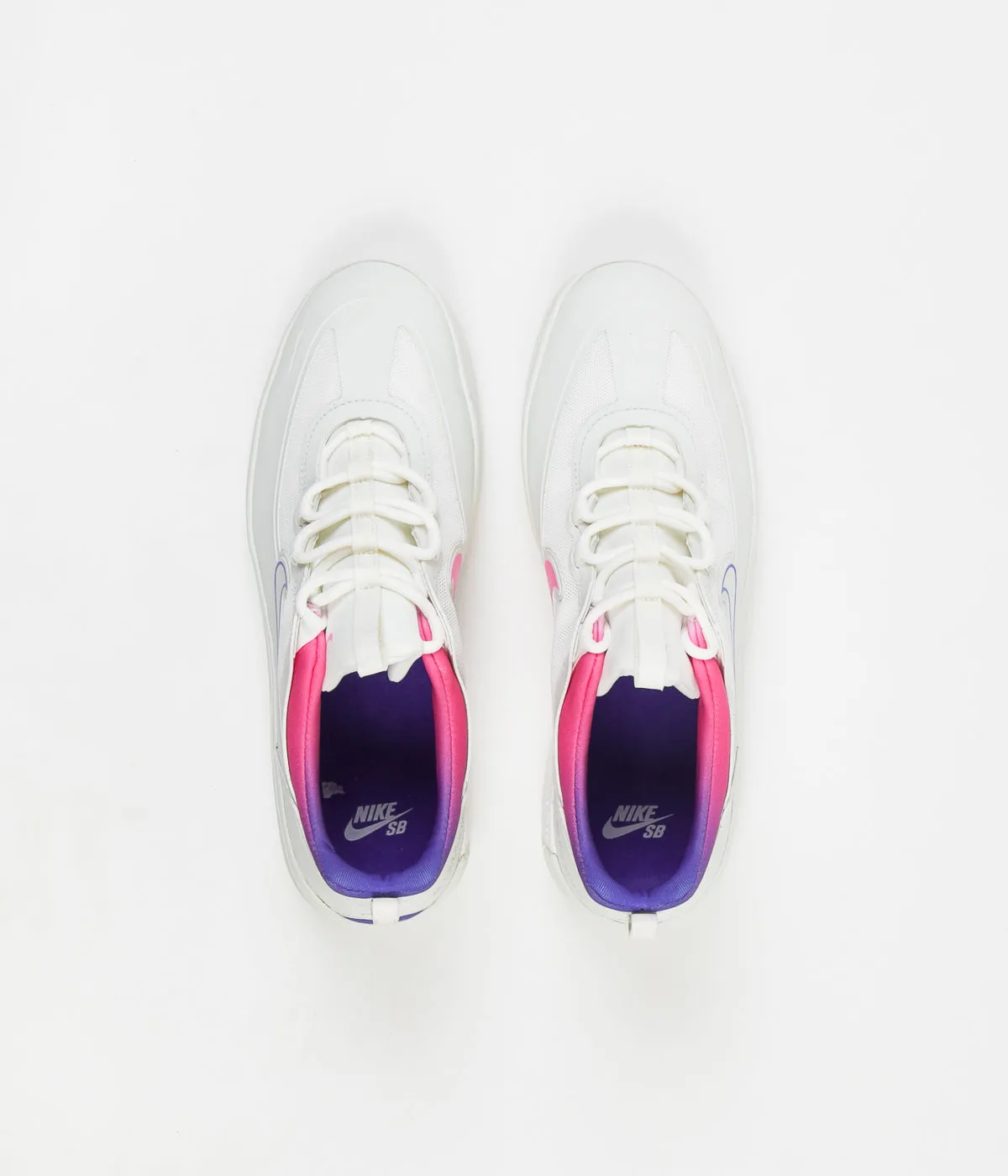 Nike SB Nyjah Free 2 Shoes - Summit White / Racer Blue - Pink Blast