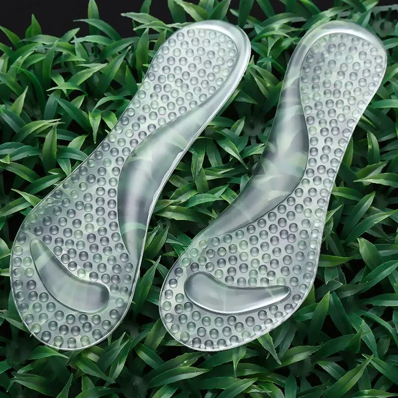 OCW Transparent Shoes Pads Silicone Gel Insoles for Womens Durable Comfortable Heel Inserts