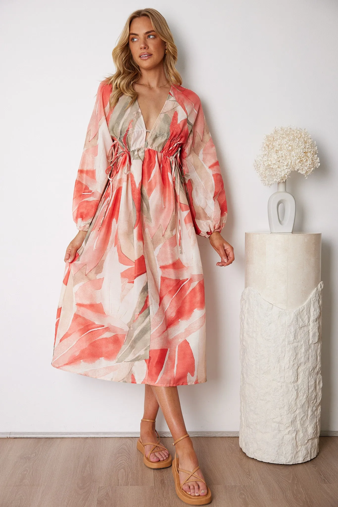 Onarie Dress - Orange Print