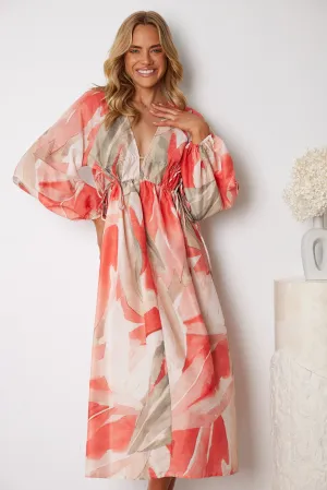 Onarie Dress - Orange Print
