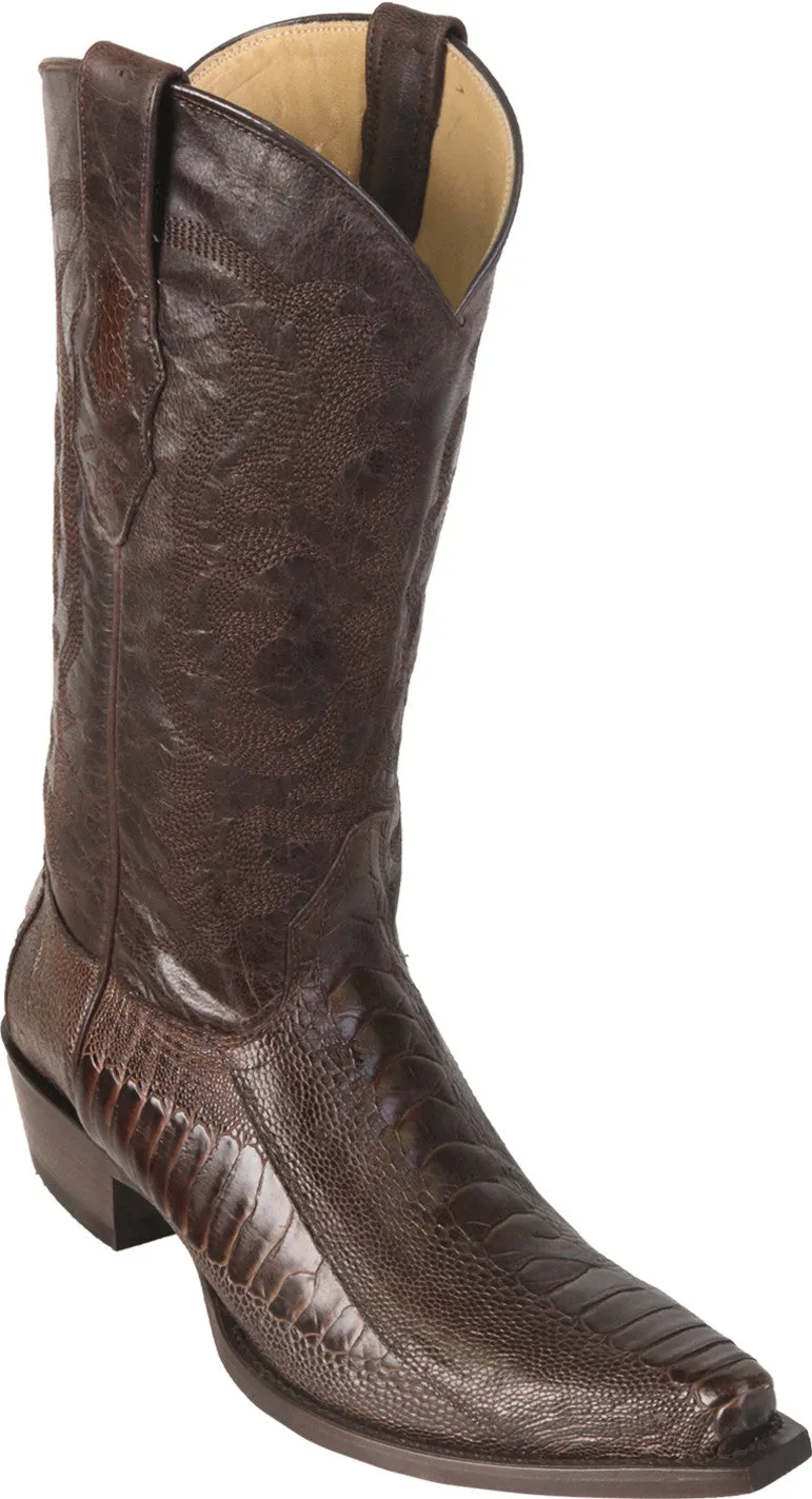 Ostrich Leg Snip Toe Boot
