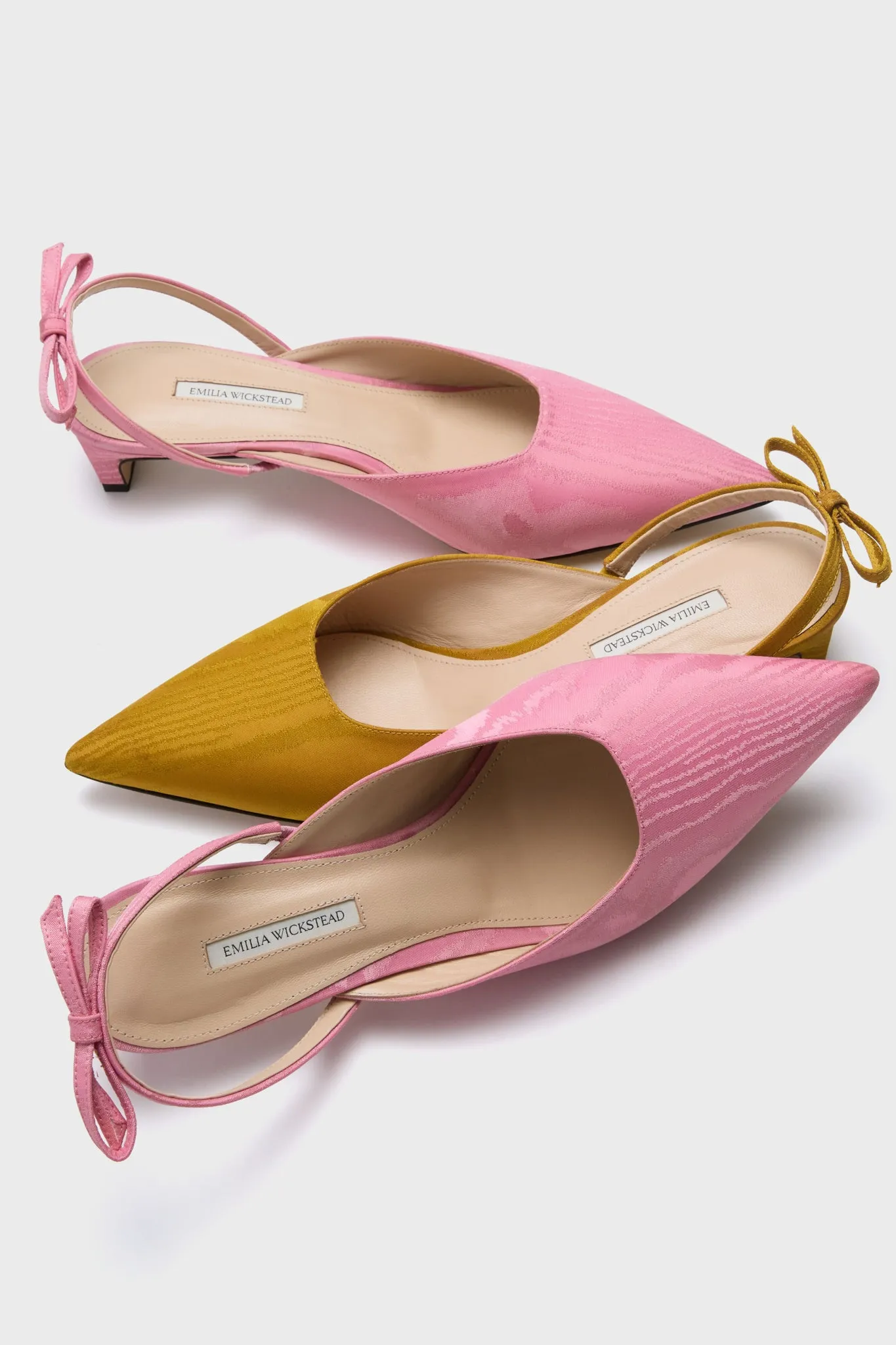 Pink Konna Mikado Kitten Heels