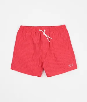 Polar Seersucker Swim Shorts - Berry