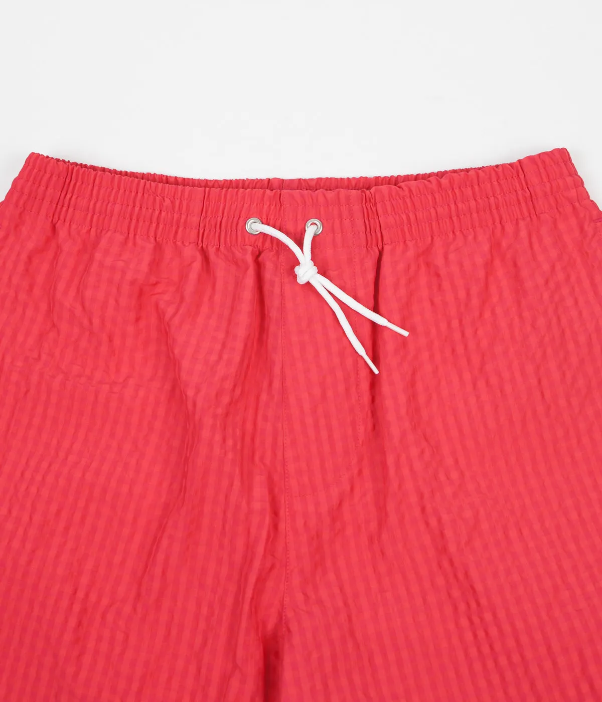 Polar Seersucker Swim Shorts - Berry