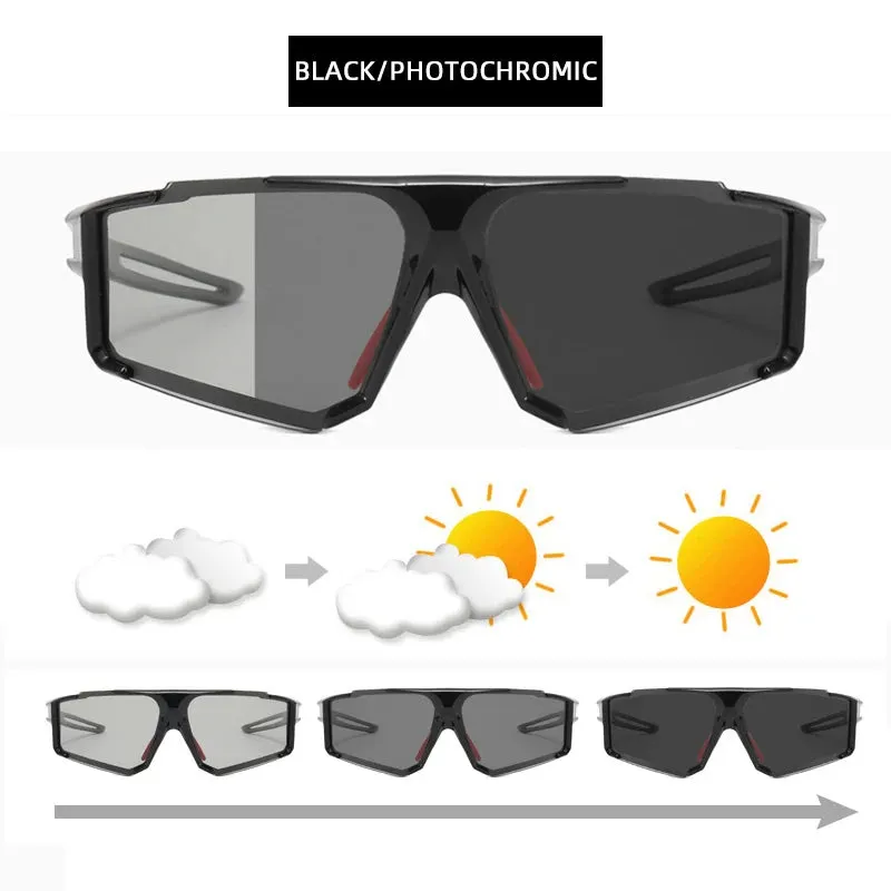 Polarized Sun Glasses Male Female Outdoor Cycling Dynamic Shade Photochromic Sunglasses