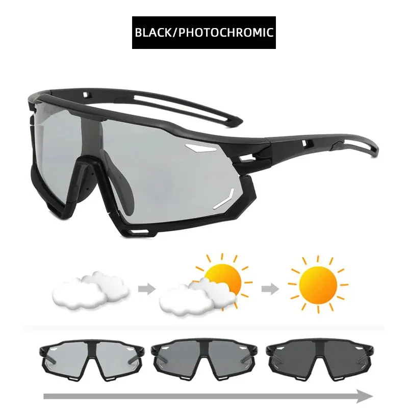 Polarized Sun Glasses Male Female Outdoor Cycling Dynamic Shade Photochromic Sunglasses