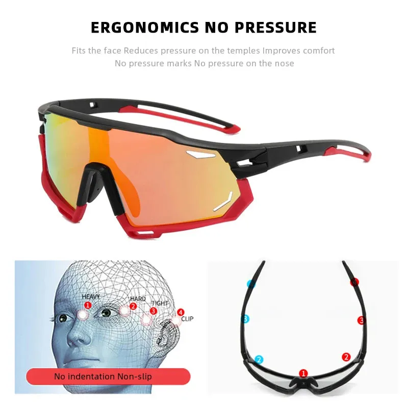 Polarized Sun Glasses Male Female Outdoor Cycling Dynamic Shade Photochromic Sunglasses