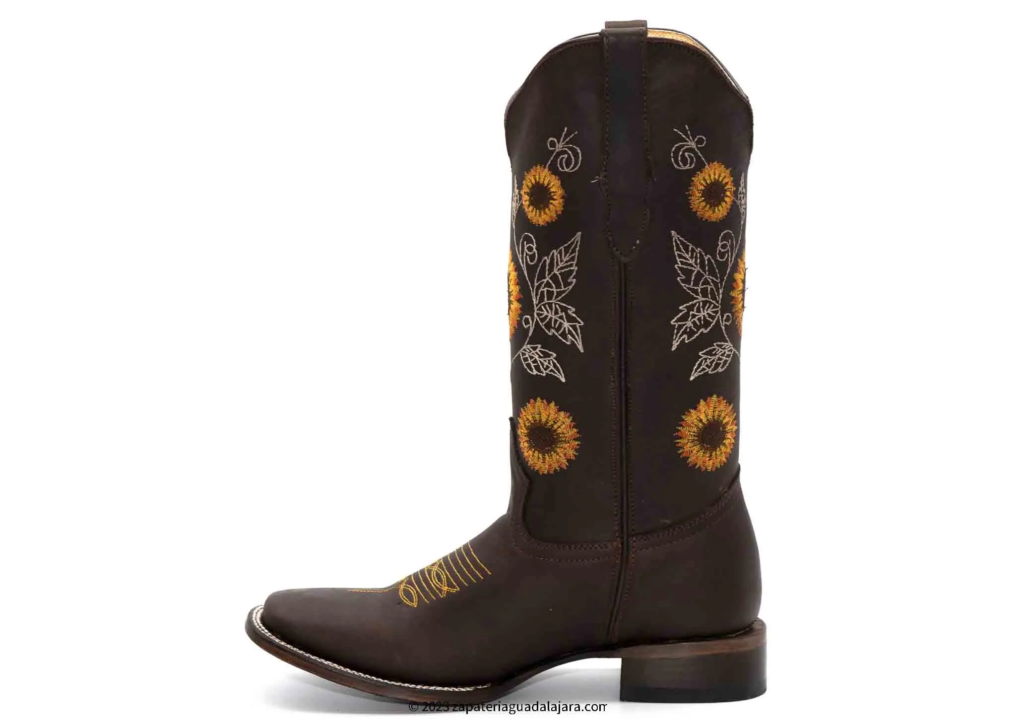Q322G6294 WIDE SQUARE TOE CRAZY CHOCO