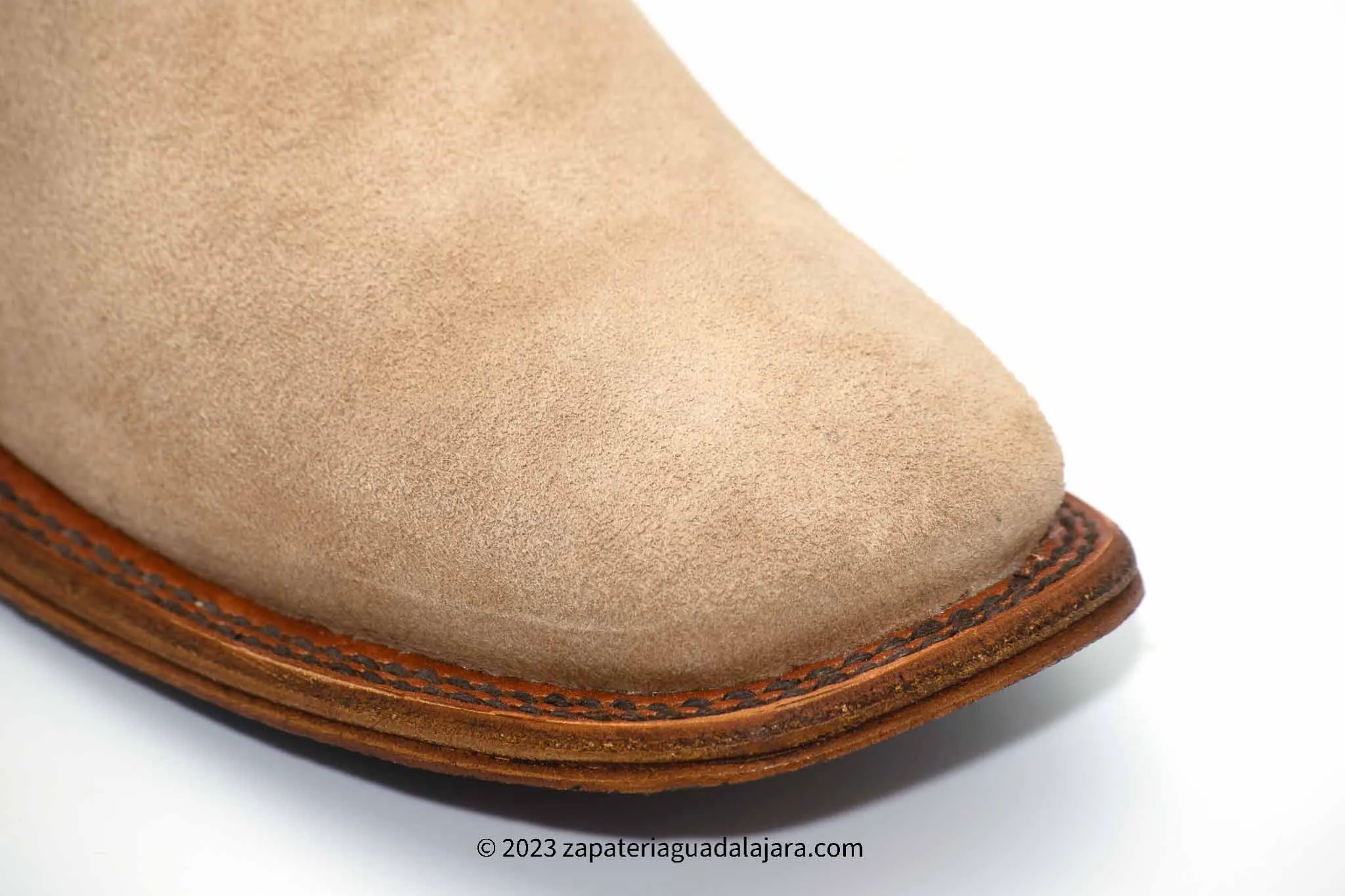 Q82BC6304 MEN  WIDE SQUARE TOE SUEDE ORIX LEATHER BOOT