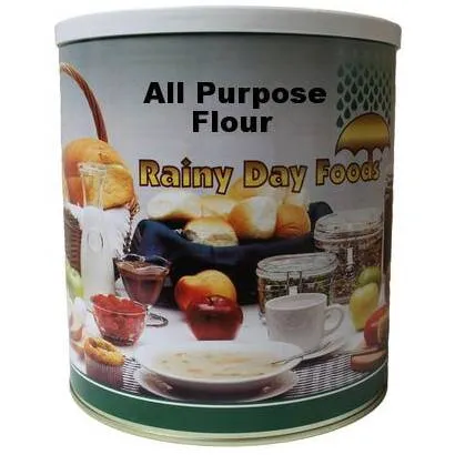 Rainy Day Foods Non-GMO All Purpose Flour 64 oz #10 Can - 30 Servings