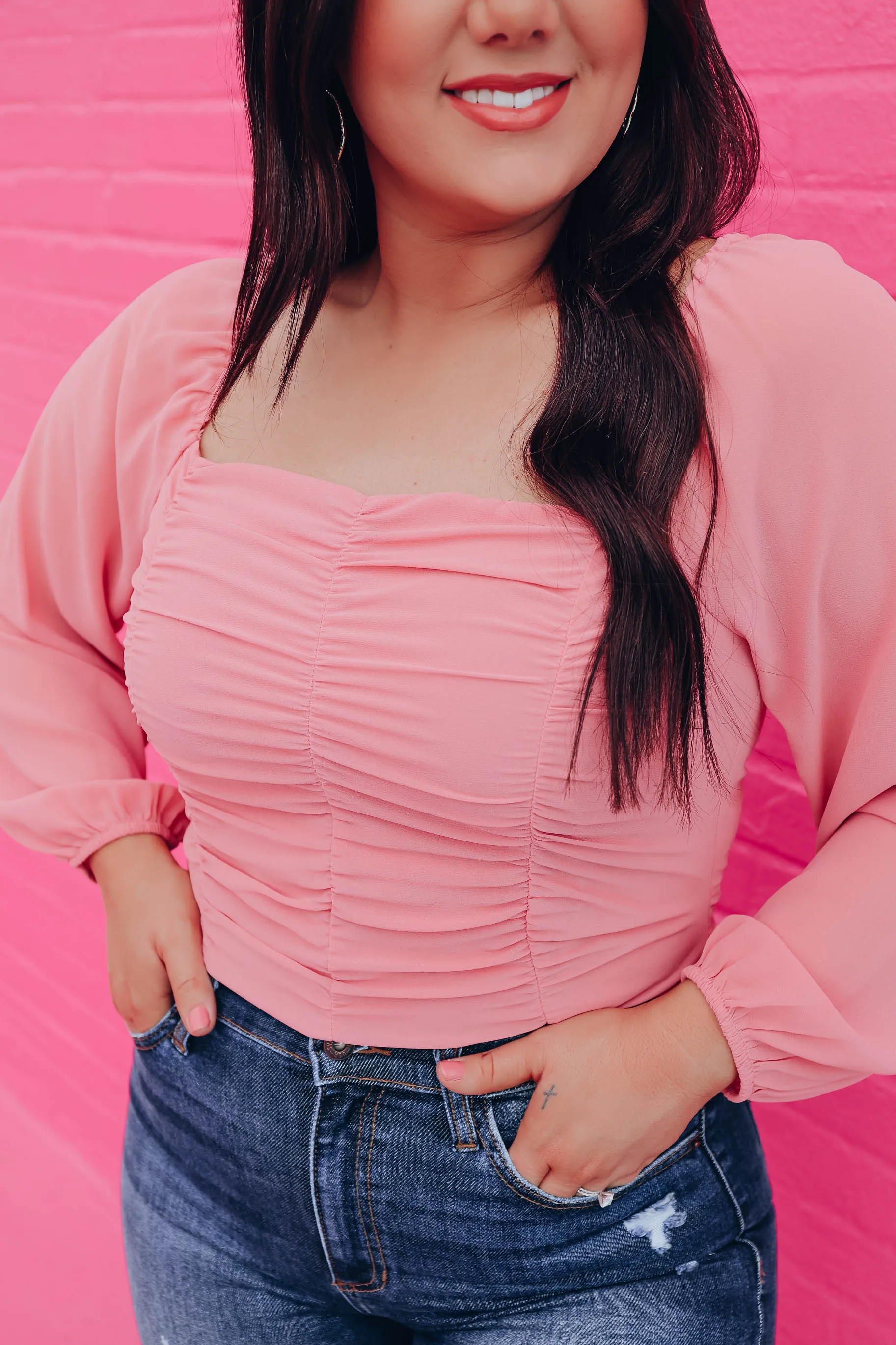 Renee Ruched Crop Top