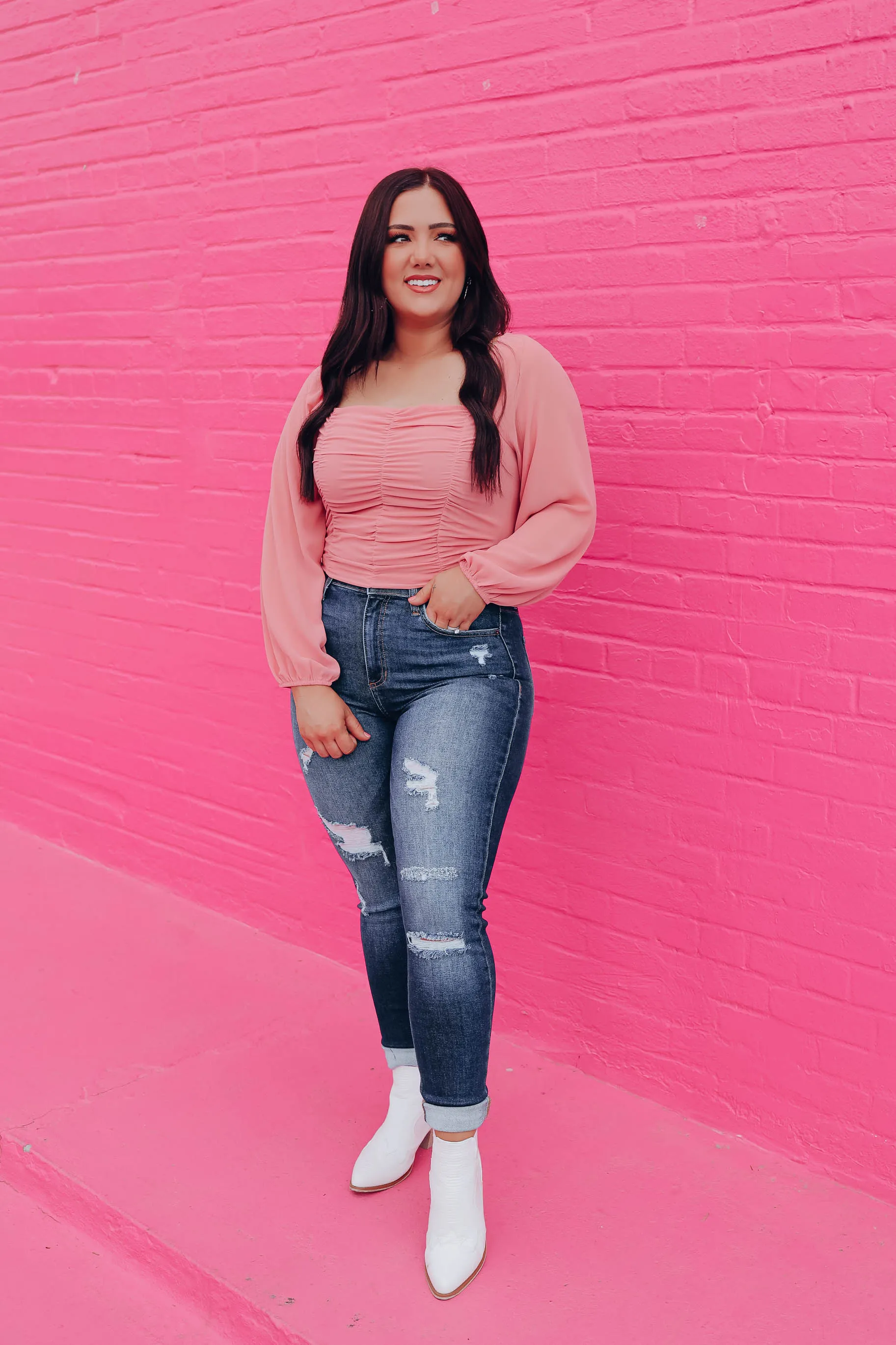 Renee Ruched Crop Top
