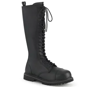 RIOT-20 Black Vegan Leather