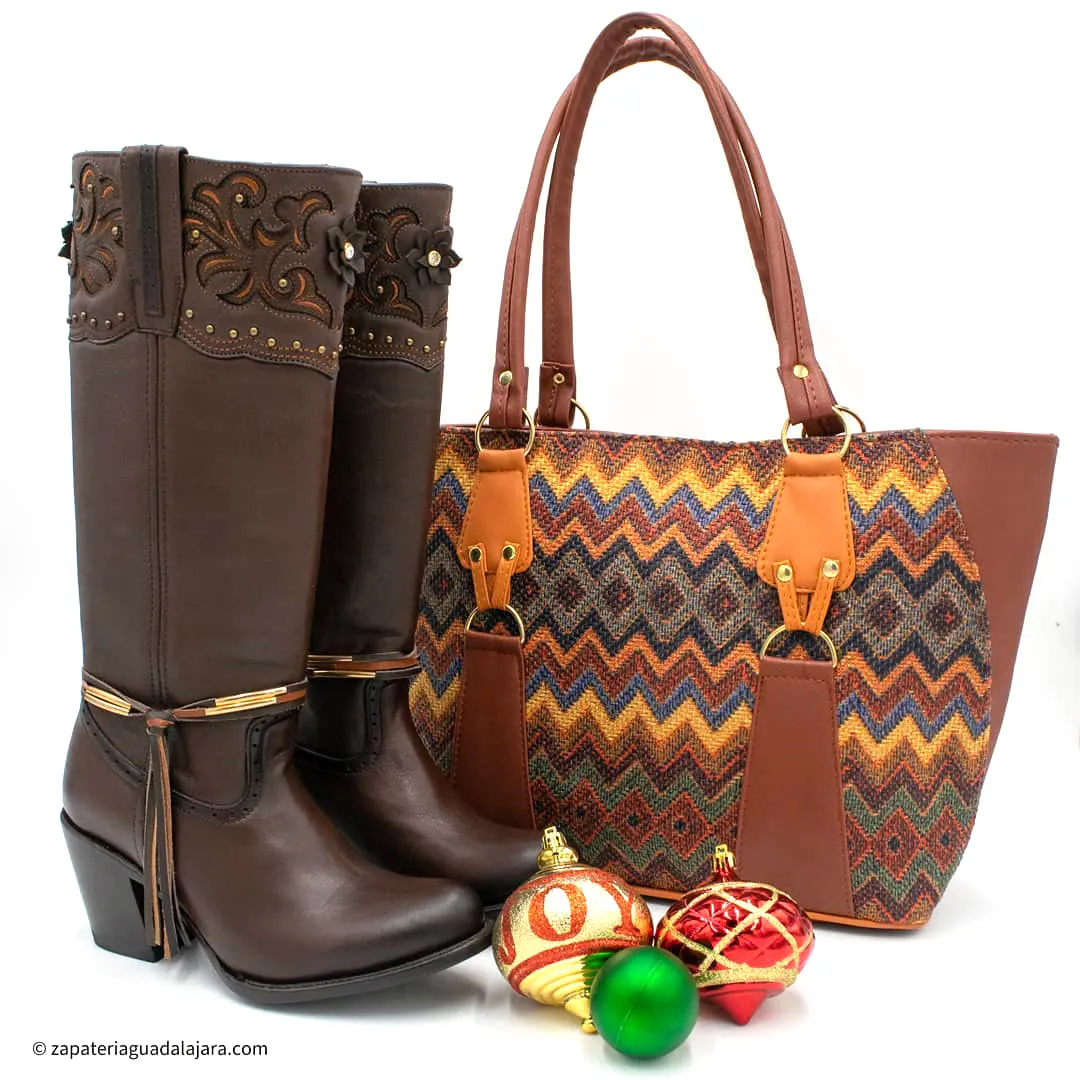 SOFIA TALL BOOT BROWN