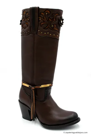 SOFIA TALL BOOT BROWN