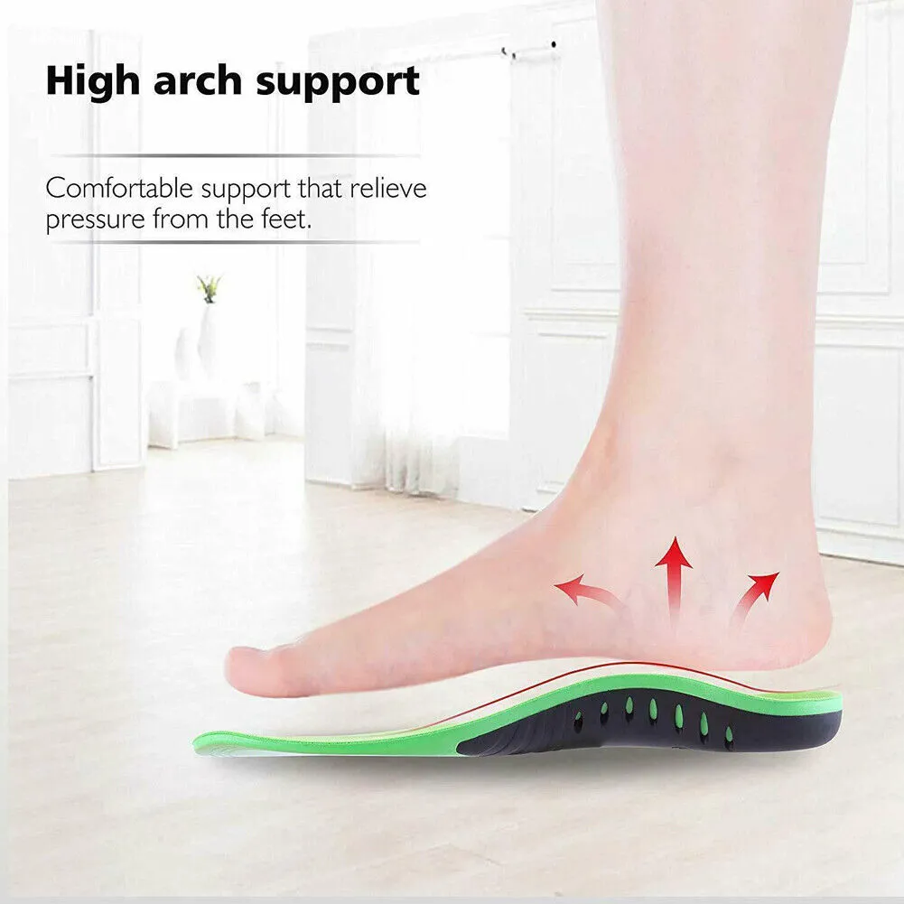 US 2-4Pairs Plantar Fasciitis Orthotic Insert Arch Support Gel Relieve Heel Pain
