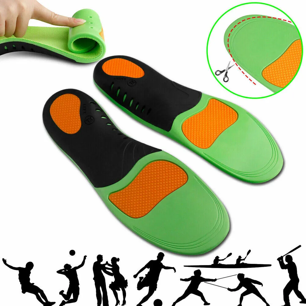 US 2-4Pairs Plantar Fasciitis Orthotic Insert Arch Support Gel Relieve Heel Pain