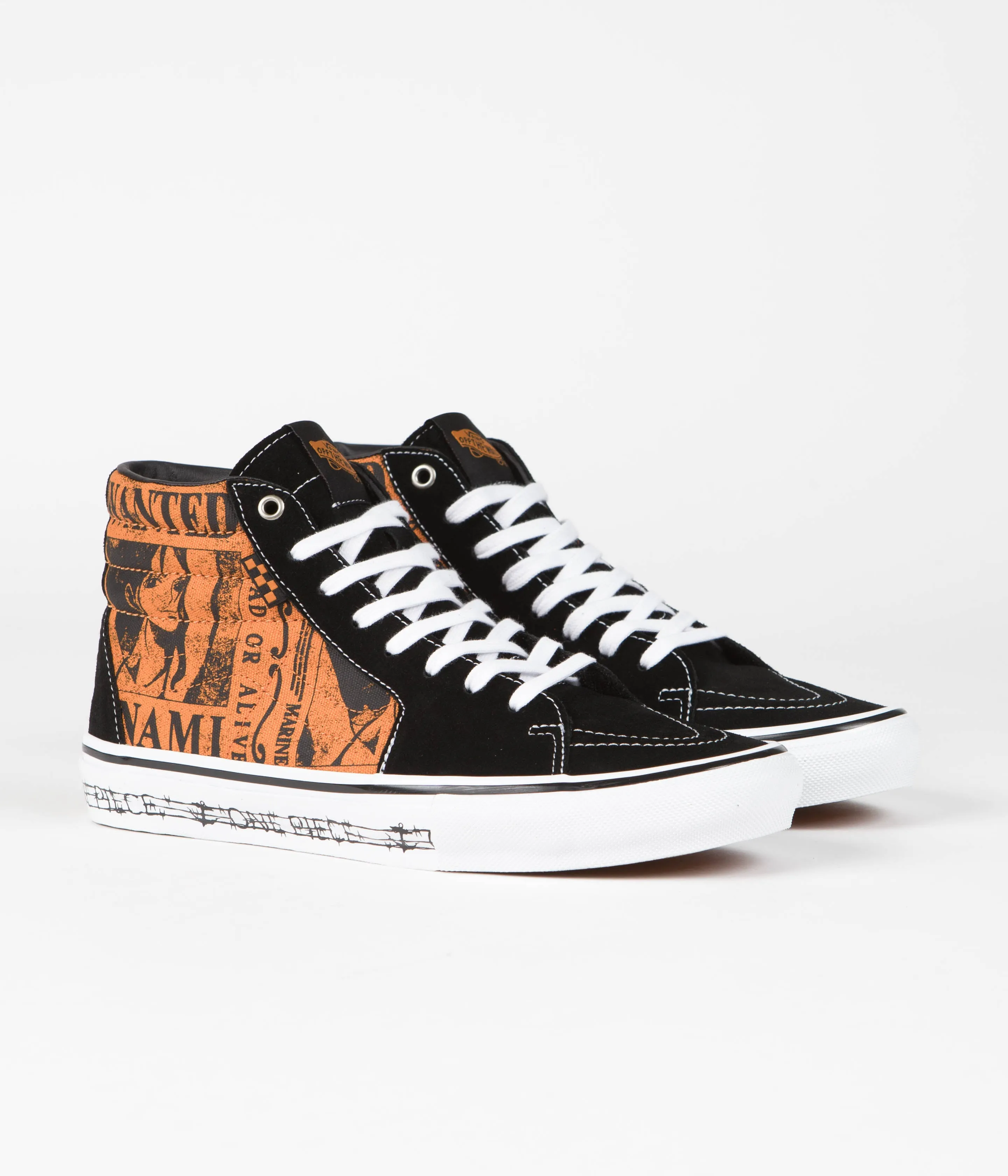 Vans Skate SK8-Hi Shoes - (One Piece Wanted Nami) Orange