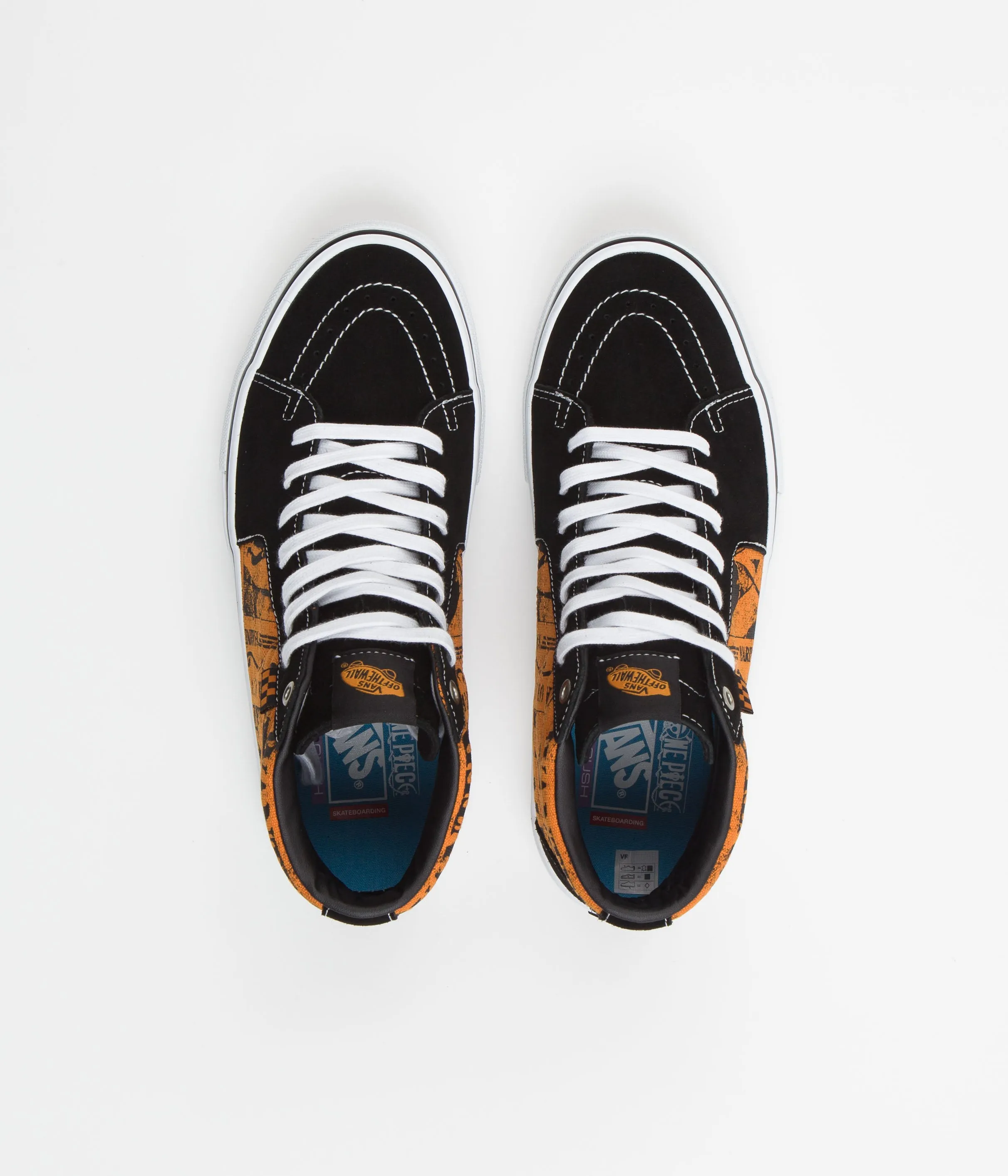 Vans Skate SK8-Hi Shoes - (One Piece Wanted Nami) Orange
