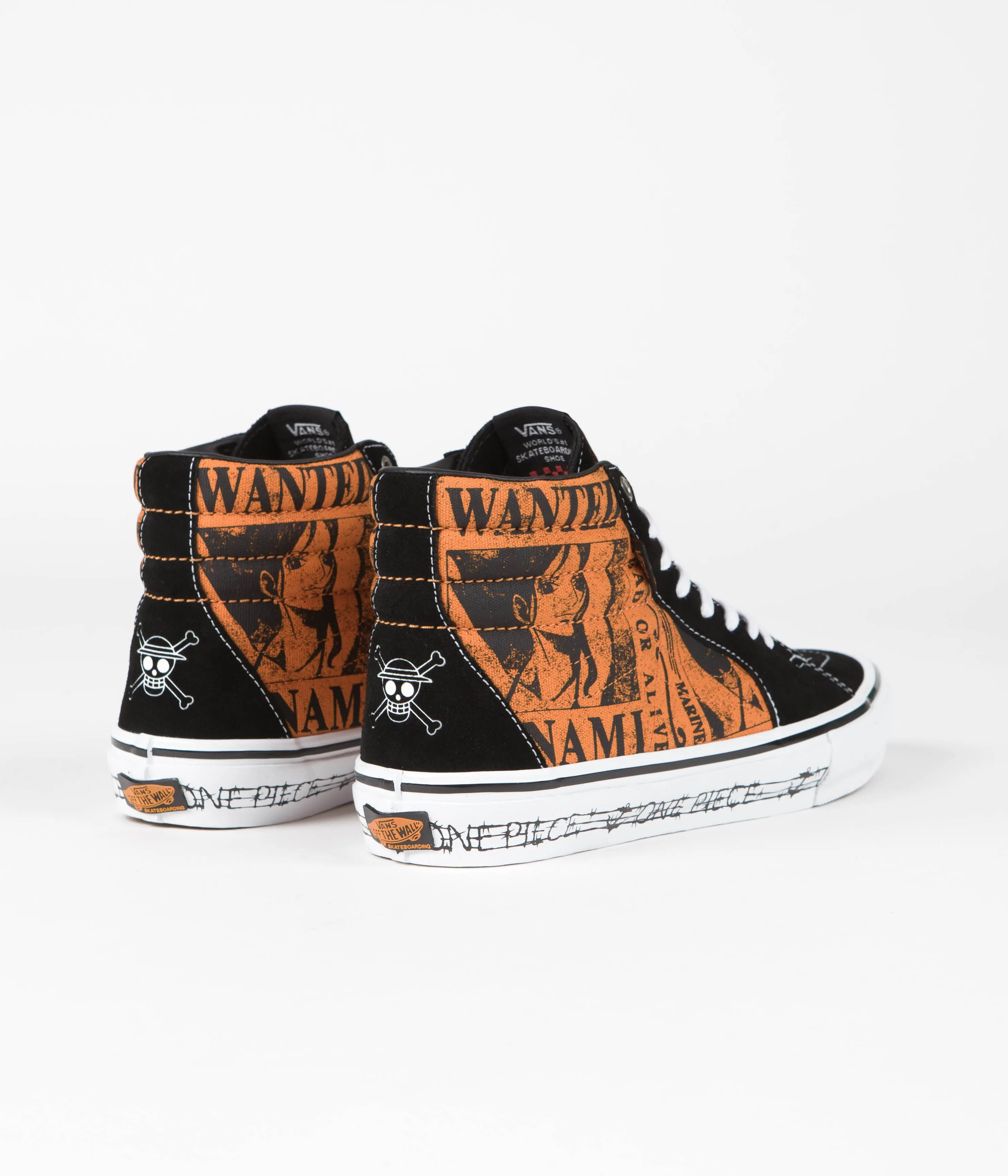 Vans Skate SK8-Hi Shoes - (One Piece Wanted Nami) Orange
