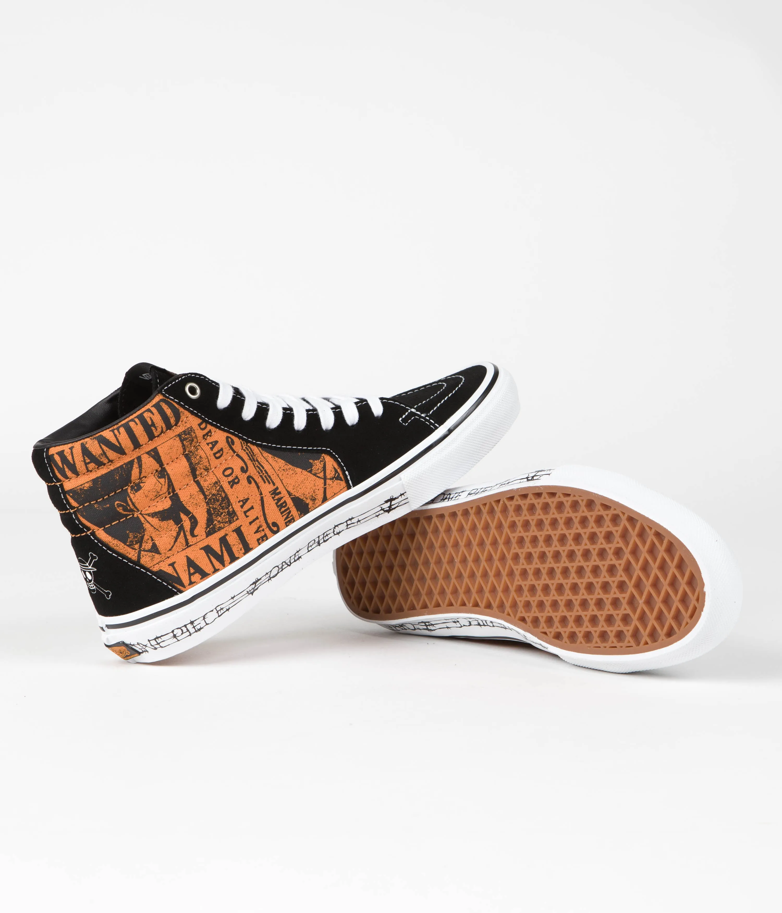 Vans Skate SK8-Hi Shoes - (One Piece Wanted Nami) Orange