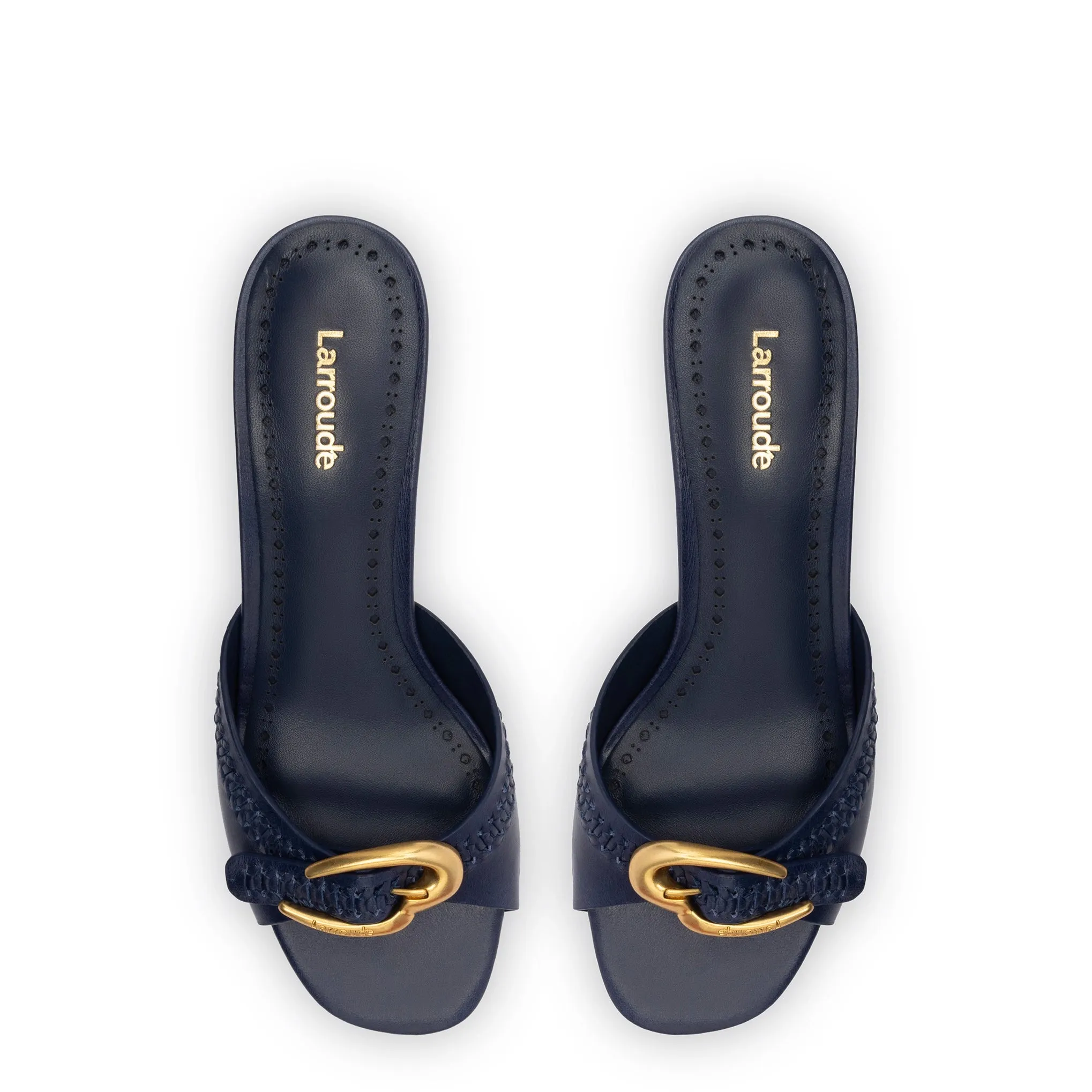 Verona Mule In Navy Leather
