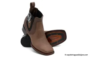 VESTIGIUM 782B2707 WIDE SQUARE TOE GRISLY BROWN