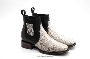 VESTIGIUM 782BN5749 WIDE SQUARE TOE PYTHON NOBUCK NATURAL