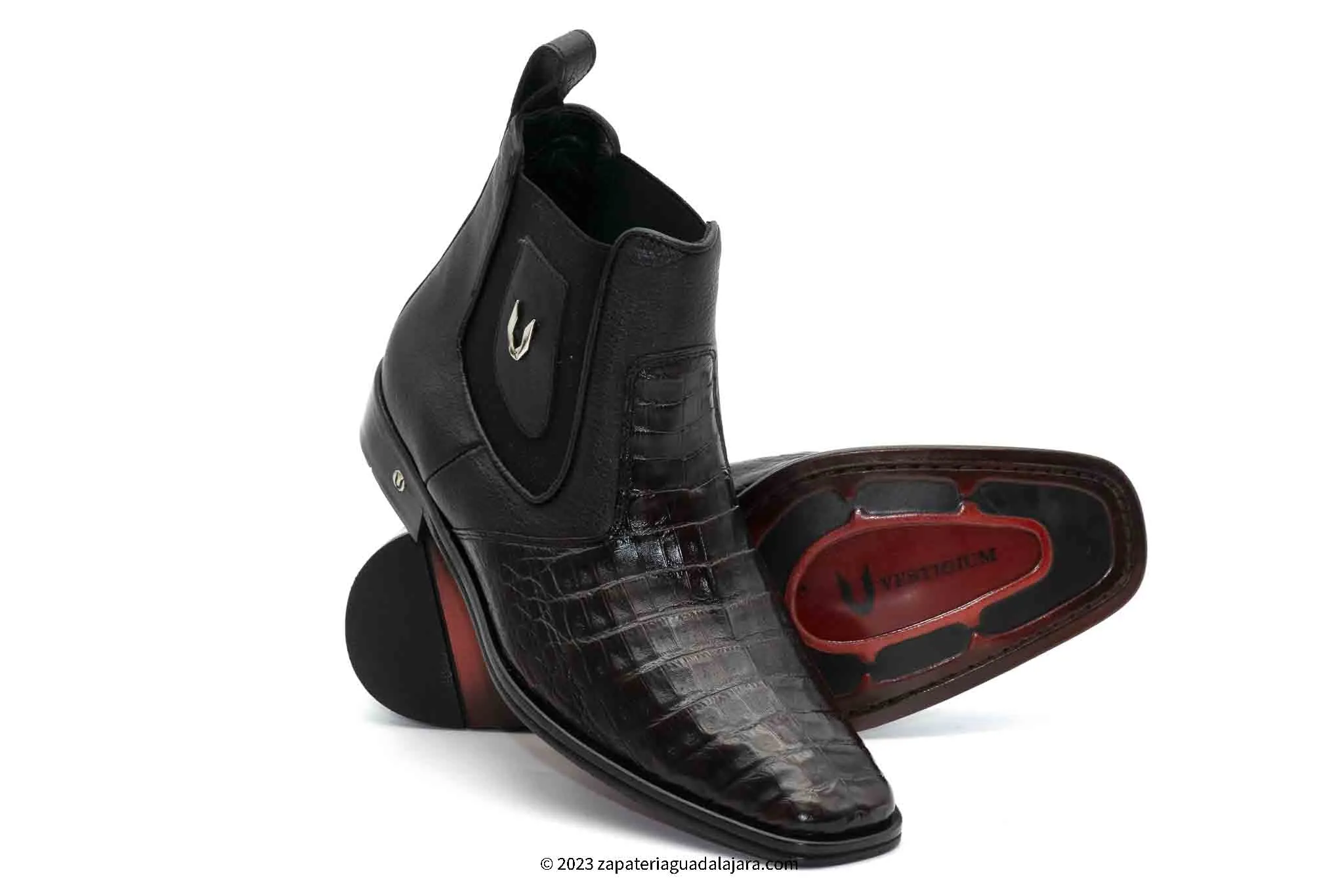VESTIGIUM 7BV018218 CHELSEA CAIMAN BELLY BLACK CHERRY