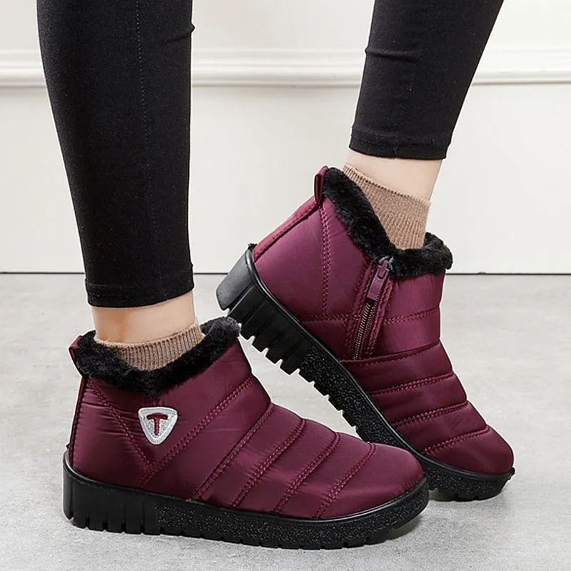 Women Winter Shoes Waterproof Women Snow Boots Short boots Ankle boots Women Slippers