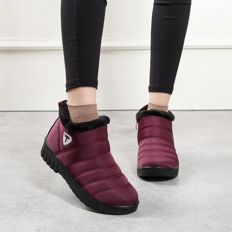 Women Winter Shoes Waterproof Women Snow Boots Short boots Ankle boots Women Slippers