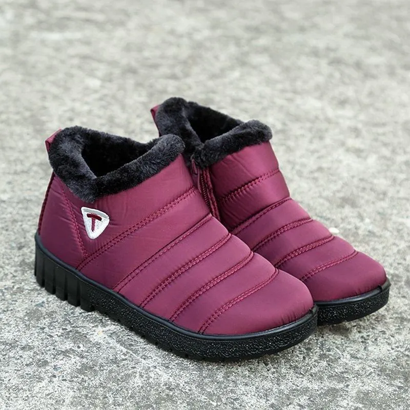 Women Winter Shoes Waterproof Women Snow Boots Short boots Ankle boots Women Slippers