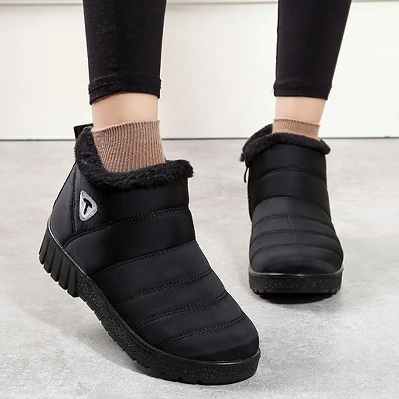 Women Winter Shoes Waterproof Women Snow Boots Short boots Ankle boots Women Slippers
