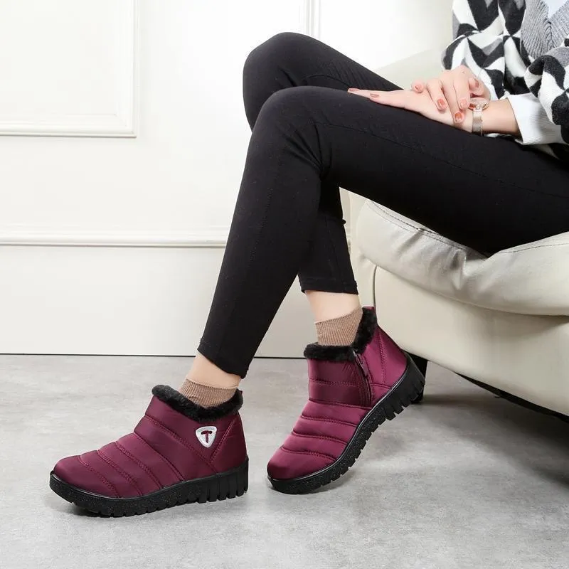 Women Winter Shoes Waterproof Women Snow Boots Short boots Ankle boots Women Slippers