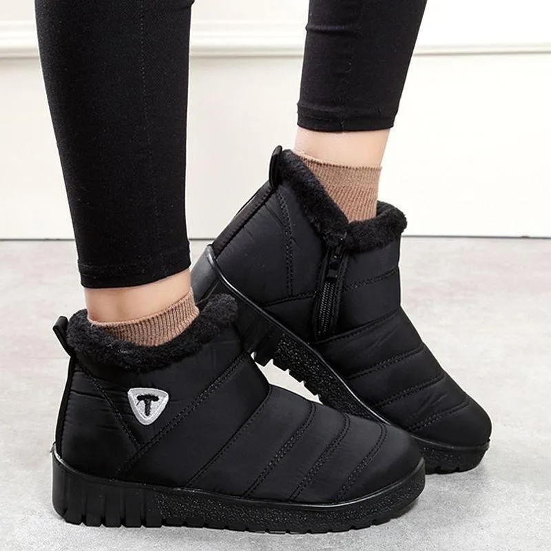 Women Winter Shoes Waterproof Women Snow Boots Short boots Ankle boots Women Slippers