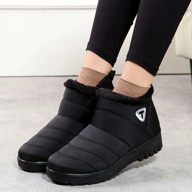 Women Winter Shoes Waterproof Women Snow Boots Short boots Ankle boots Women Slippers