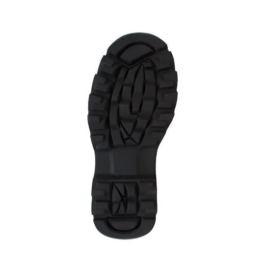 Women's 6" Steel Toe Work Boot Black Leather Boots